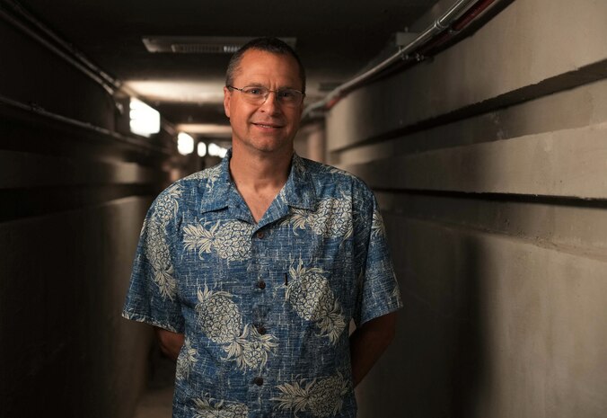 IMAGE: Senior Test and Evaluation Lead Michael Richardson who supports the Laser Weapon System Technology and Lethality Branch worked with the Integrated Clip-on Advanced Targeting Sight Dual Band Imager team, within the Electromagnetic and Sensor Systems Department, during a laser test event in late May. Richardson provided on-site support in the laser tunnel maintained by the Integrated Engagement Systems Department, ensuring testing proceeded safely and on schedule.