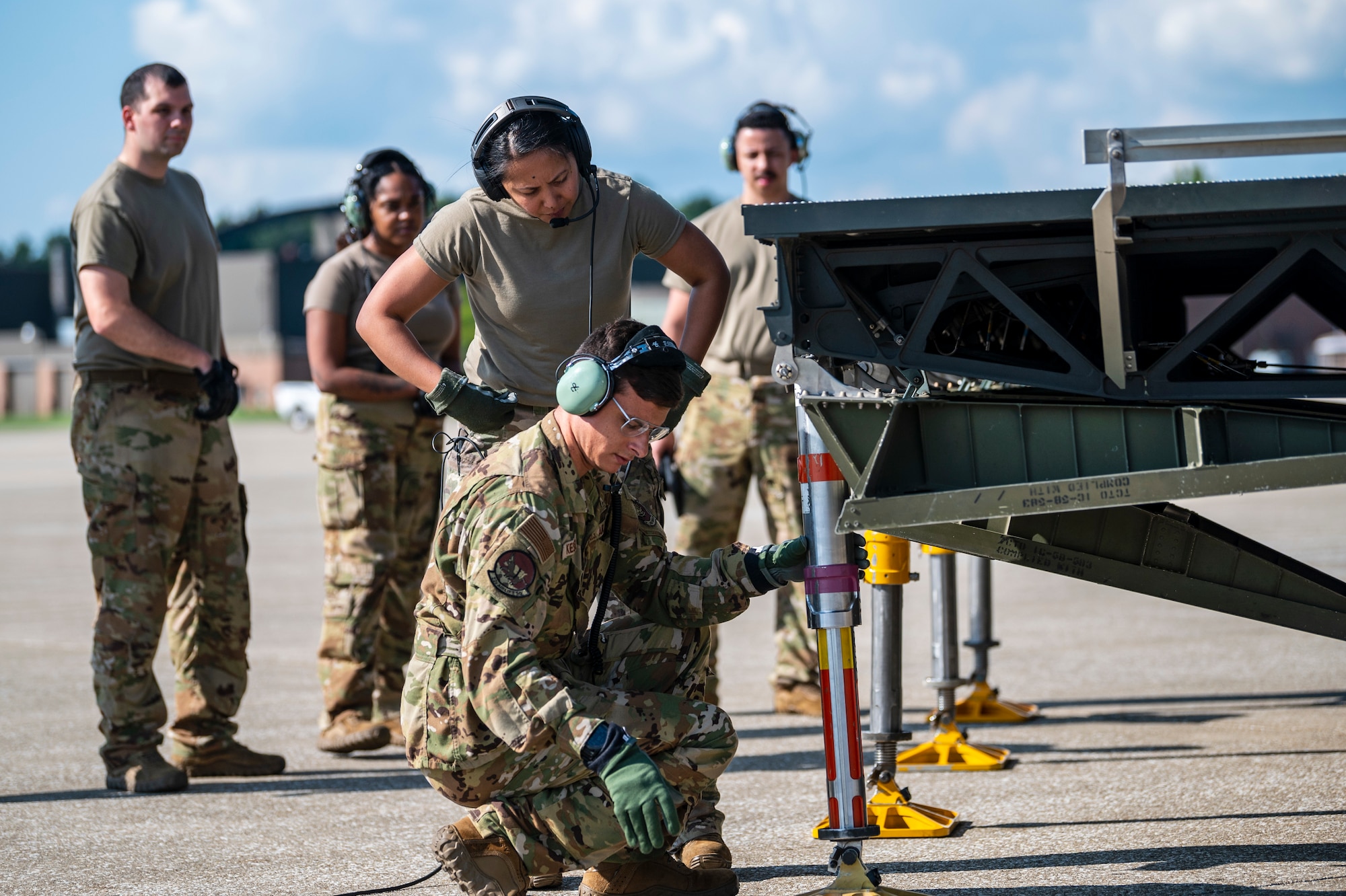 The C-5M delivered over 90,000 pounds of humanitarian aid through the Denton Program. The Denton Program allows private U.S. citizens and private organizations to transport humanitarian goods to approved countries in need.