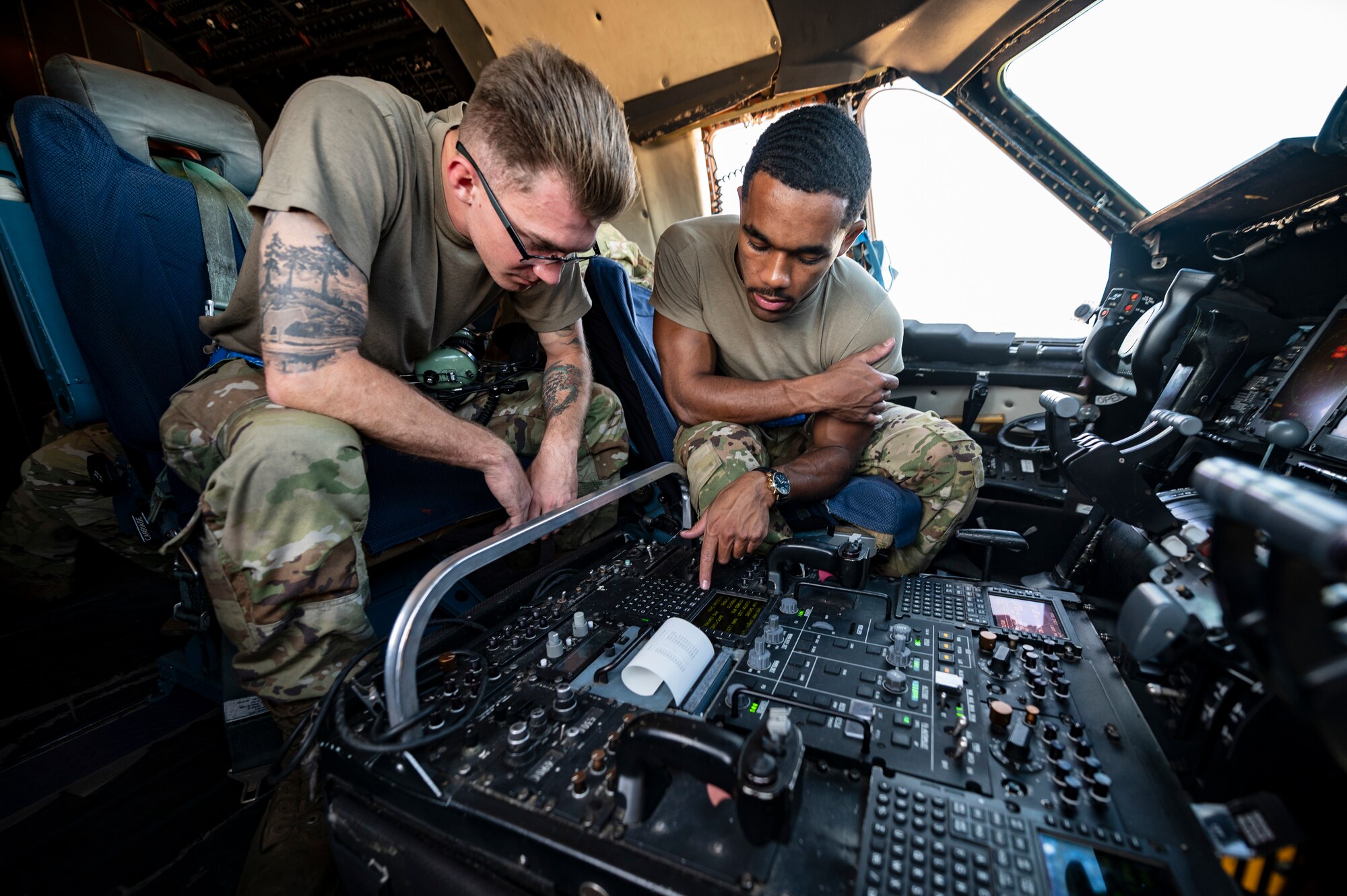 The C-5M delivered over 90,000 pounds of humanitarian aid through the Denton Program. The Denton Program allows private U.S. citizens and private organizations to transport humanitarian goods to approved countries in need.