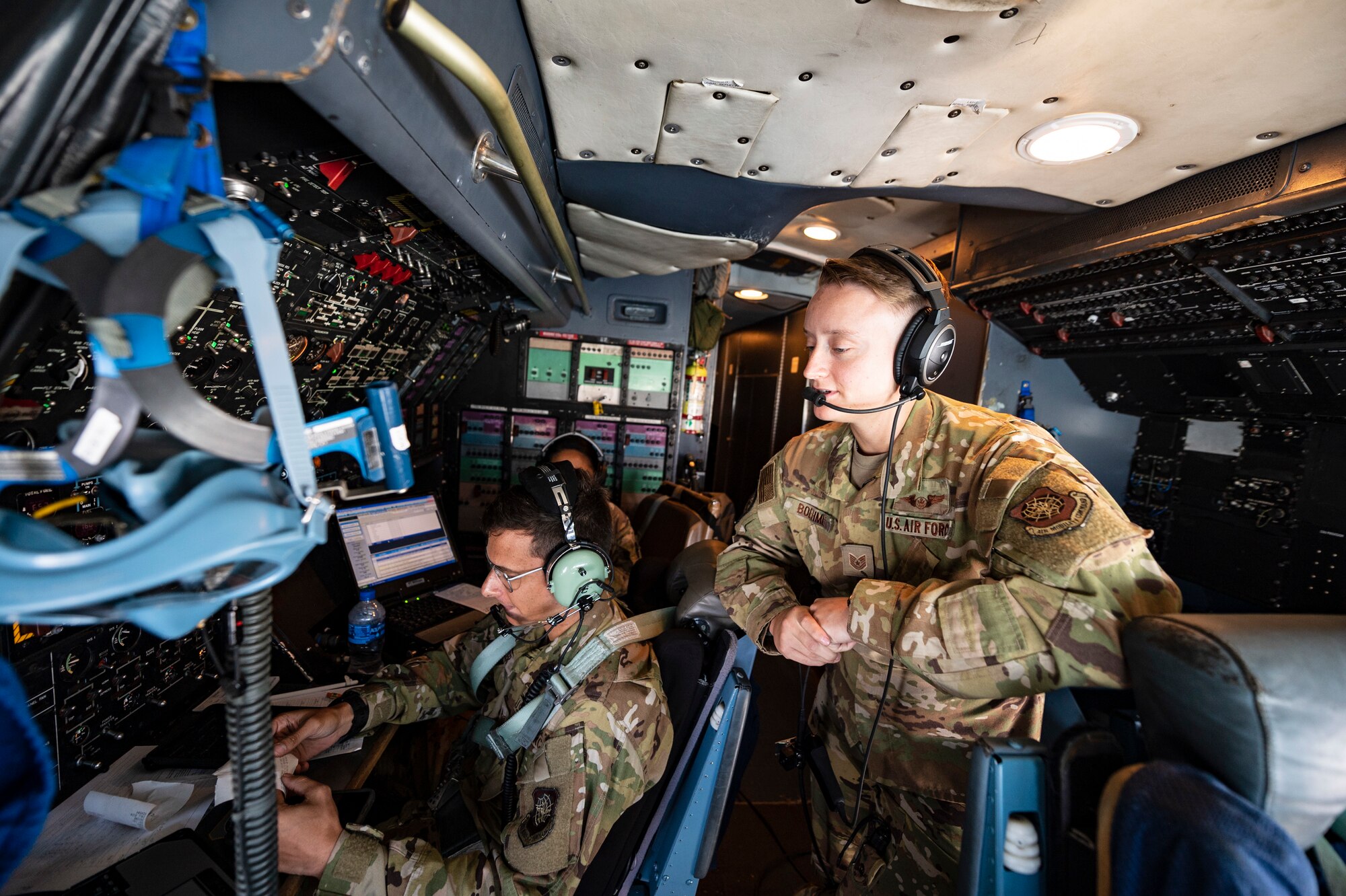 The C-5M delivered over 90,000 pounds of humanitarian aid through the Denton Program. The Denton Program allows private U.S. citizens and private organizations to transport humanitarian goods to approved countries in need.