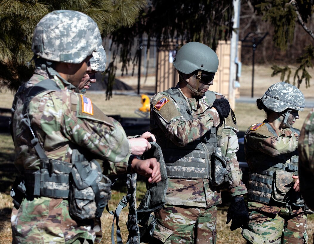 photo of soldiers in gear for competition