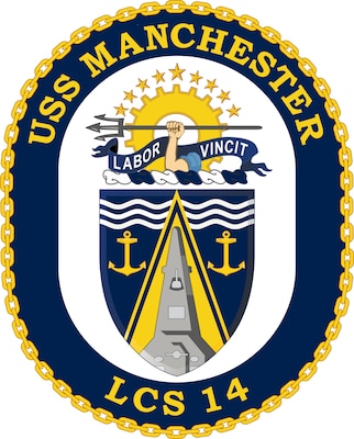 USS Manchester's crest