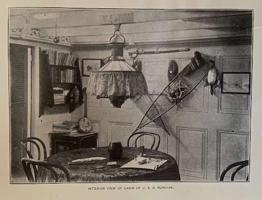 "Interior View of Cabin of U.S.S. Nunivak".