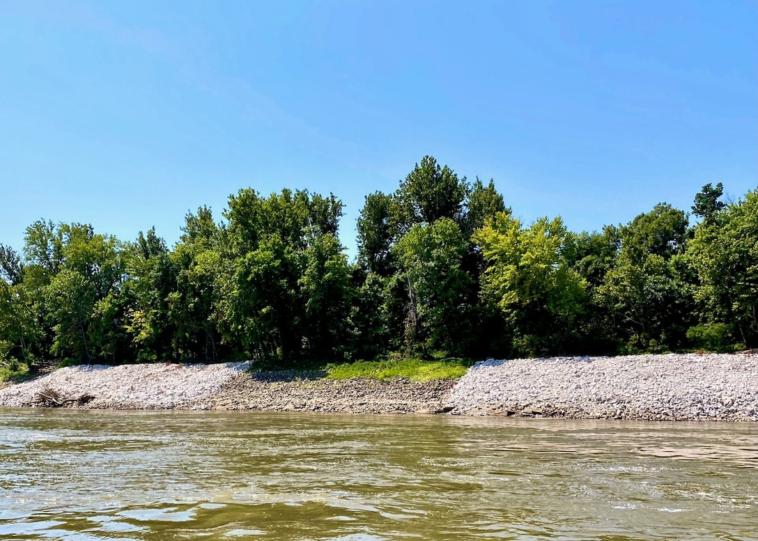 The Memphis District recently finished the first Infrastructure Investment and Jobs Act (IIJA) funded construction project on the Mississippi River near Caruthersville, Missouri.

The Corps partnered with the Lower Mississippi River Committee (LOMRC) and commercial towing industry to complete the $1.15 million revetment maintenance project at Little Cypress near Mississippi River Mile 863.