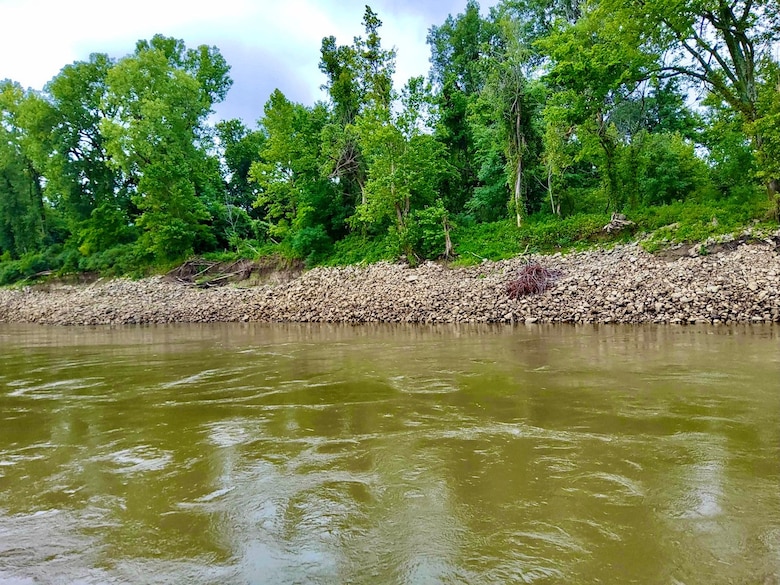 The Memphis District recently finished the first Infrastructure Investment and Jobs Act (IIJA) funded construction project on the Mississippi River near Caruthersville, Missouri.

The Corps partnered with the Lower Mississippi River Committee (LOMRC) and commercial towing industry to complete the $1.15 million revetment maintenance project at Little Cypress near Mississippi River Mile 863.