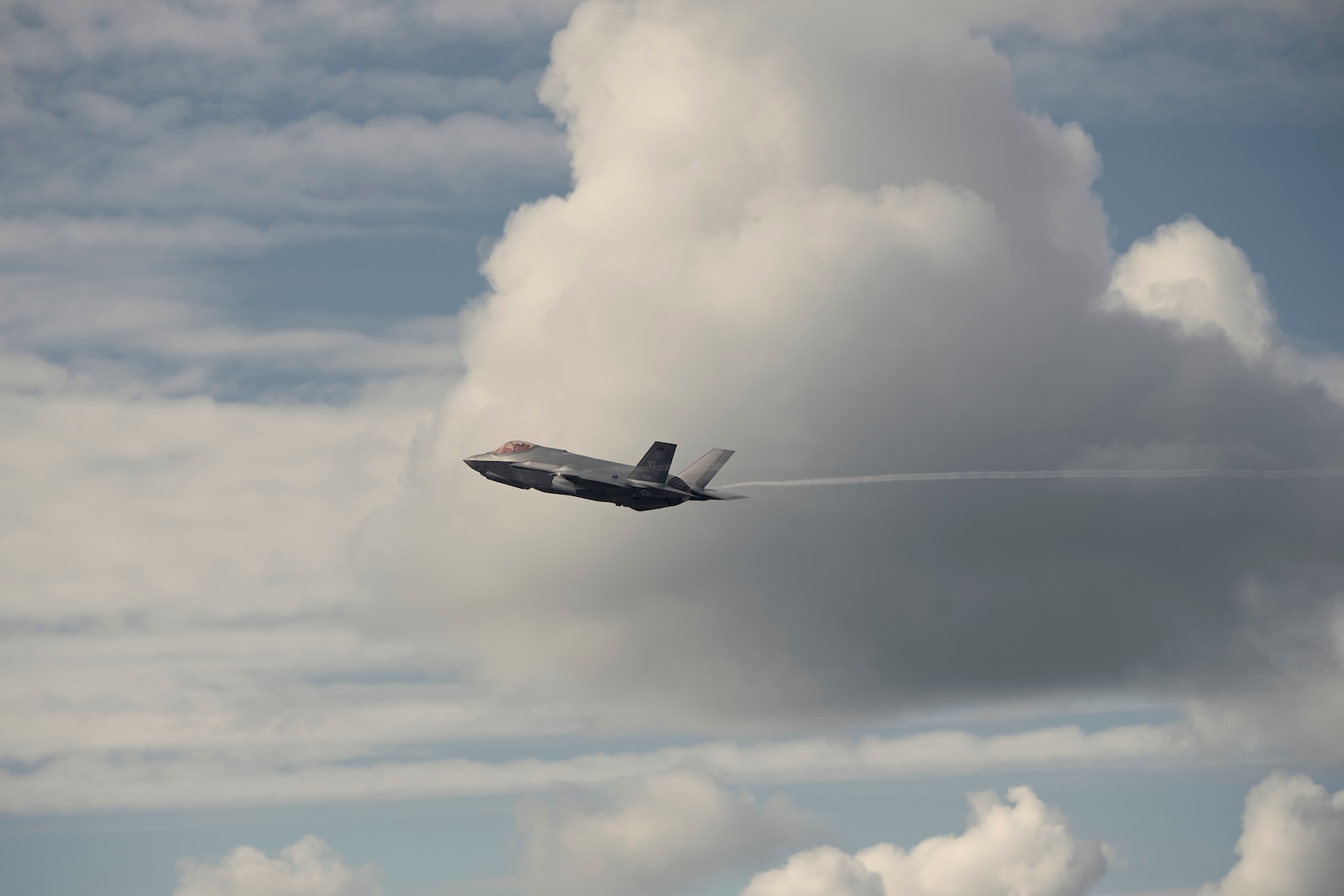 A photo of 1st Lt. Kelsey Flannery, an F-35A Lightning II pilot assigned to the 134th Fighter Squadron of the Vermont Air National Guard's 158th Fighter Wing, takes off for a training mission from South Burlington Air National Guard Base, Vermont, Sept. 7, 2022. Flannery, who is the Air National Guard's first female F-35 pilot, made her first flight with the 158th after returning from three years of flight training. (U.S. Air National Guard photo by Master Sgt. Ryan Campbell)