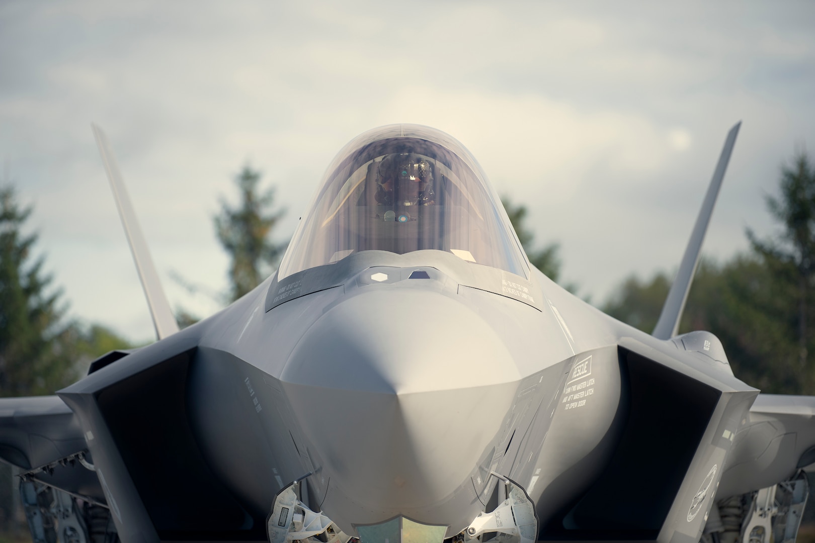 A photo of 1st Lt. Kelsey Flannery, an F-35A Lightning II pilot assigned to the 134th Fighter Squadron of the Vermont Air National Guard's 158th Fighter Wing, prepares to take off for a training mission from South Burlington Air National Guard Base, Vermont, Sept. 7, 2022. Flannery, who is the Air National Guard's first female F-35 pilot, made her first flight with the 158th after returning from three years of flight training. (U.S. Air National Guard photo by Master Sgt. Ryan Campbell)