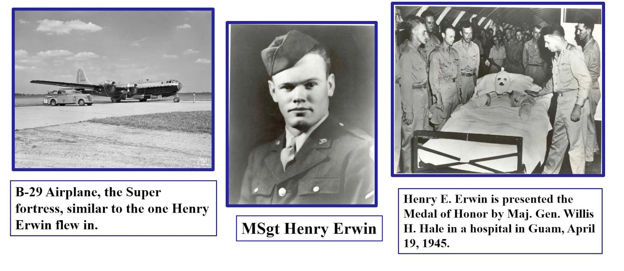 Courtesy graphic of U.S. Army Air Forces Master Sgt. Henry Erwin.