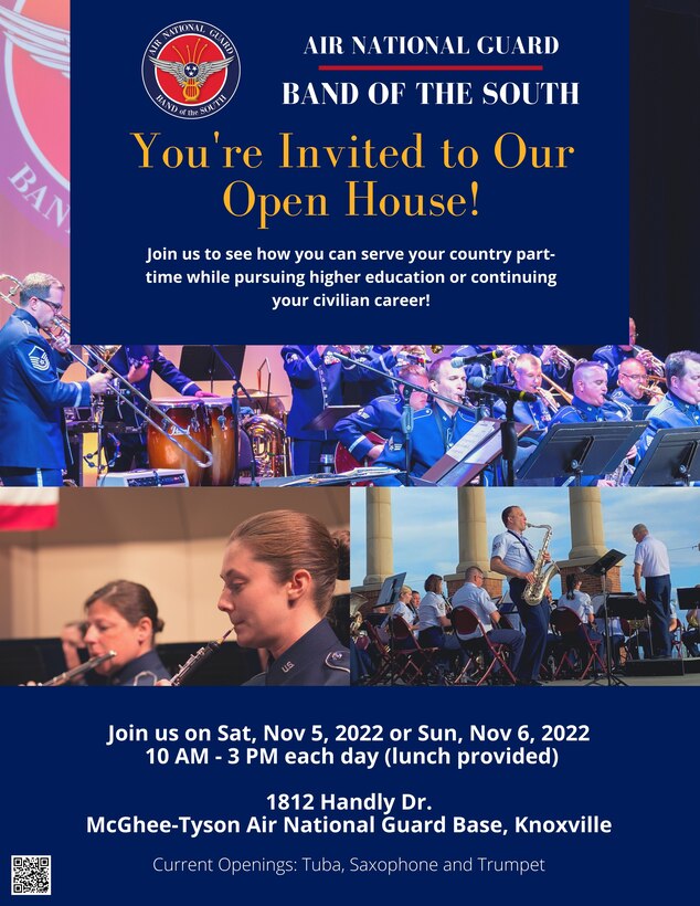 ANG Band of the South Open House Nov. 5 & 6
