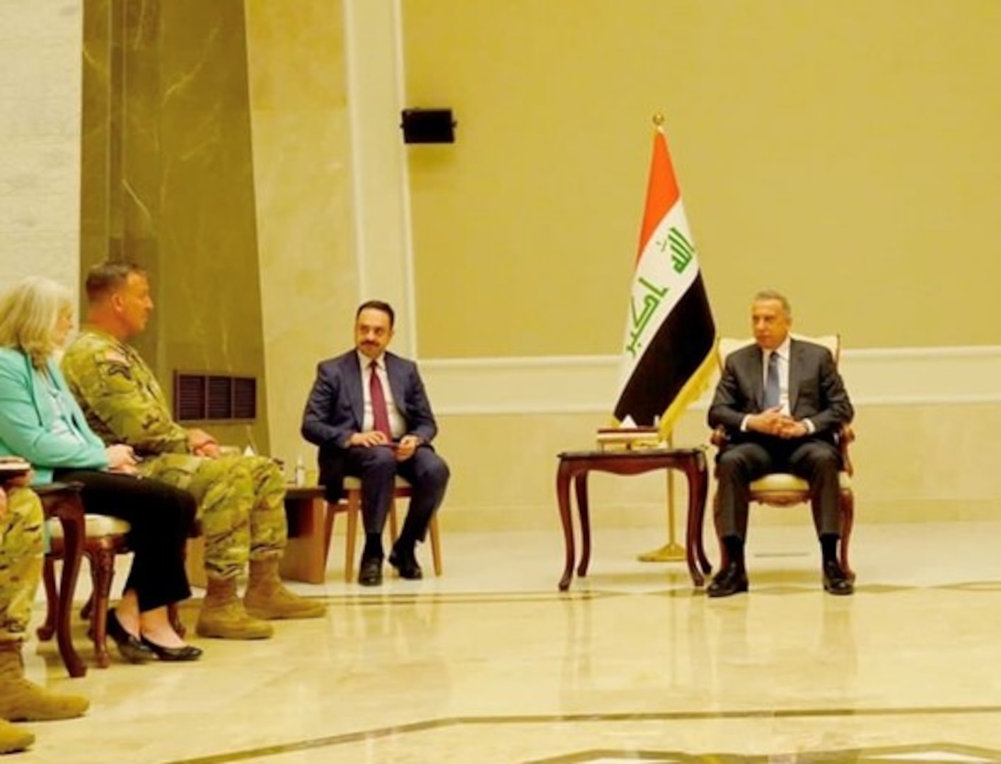 General Michael “Erik” Kurilla, , commander of U.S. Central Command, met with Prime Minister Mustafa Al-Khadima in Baghdad, on Sept 8. The leaders discussed Iraqi security issues of mutual concern. The topics included the ongoing coalition effort towards the enduring defeat of ISIS, opportunities to bolster U.S.-Iraqi military partnership, and the urgent need to repatriate and rehabilitate Iraqi residents of the al-Hol internal displaced persons camp.