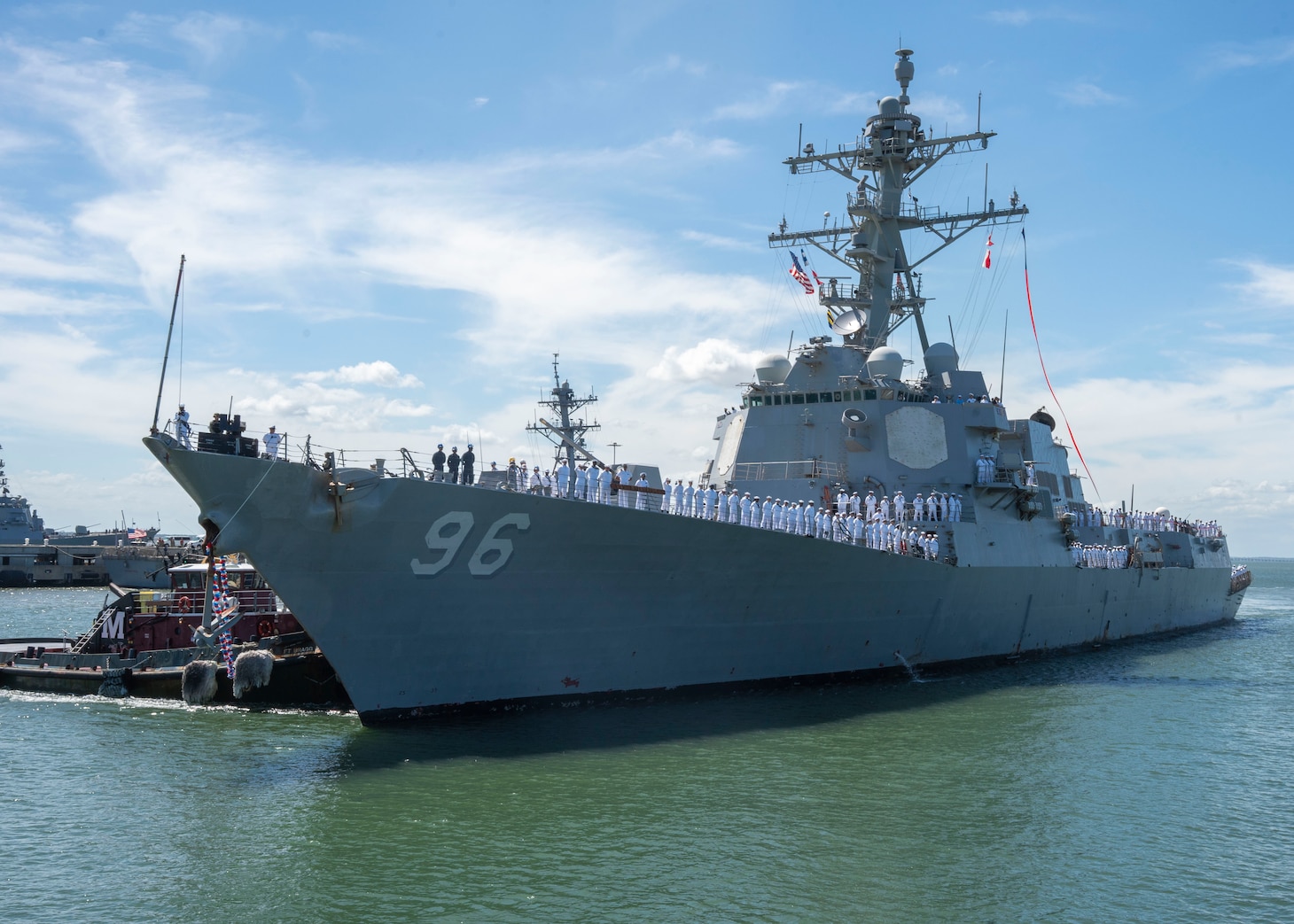 USS Bainbridge returns to Naval Station Norfolk.