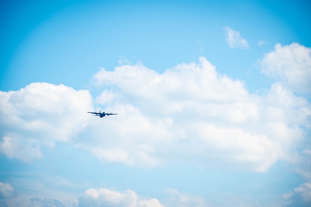 TACPs parachuting from aircraft.