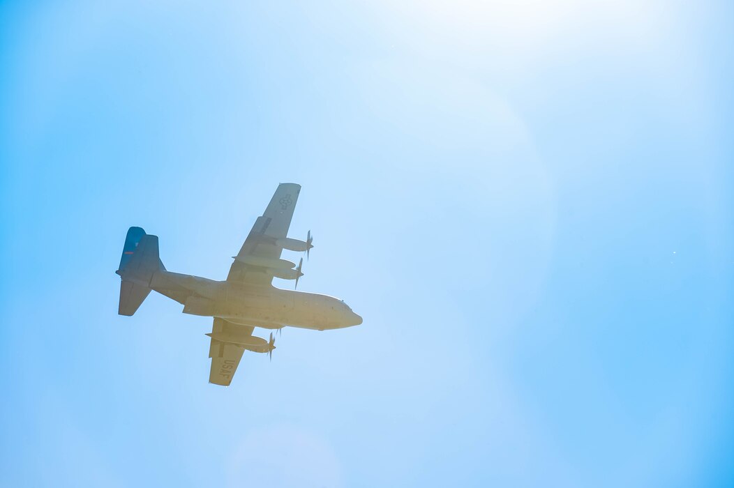 TACPs parachuting from aircraft.