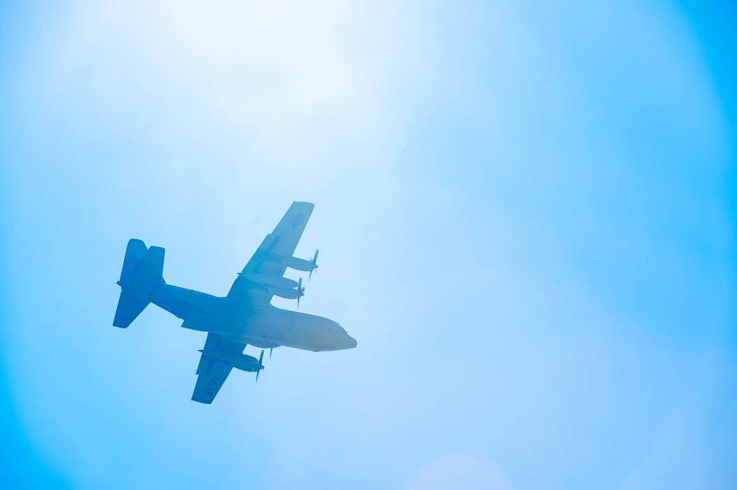 TACPs parachuting from aircraft.