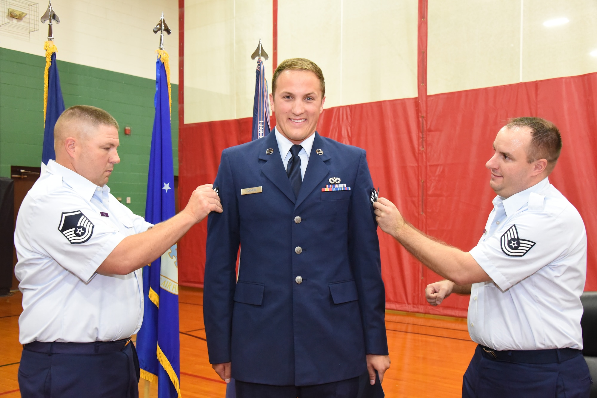 Staff Sgt. Zachary Tokeim is promoted