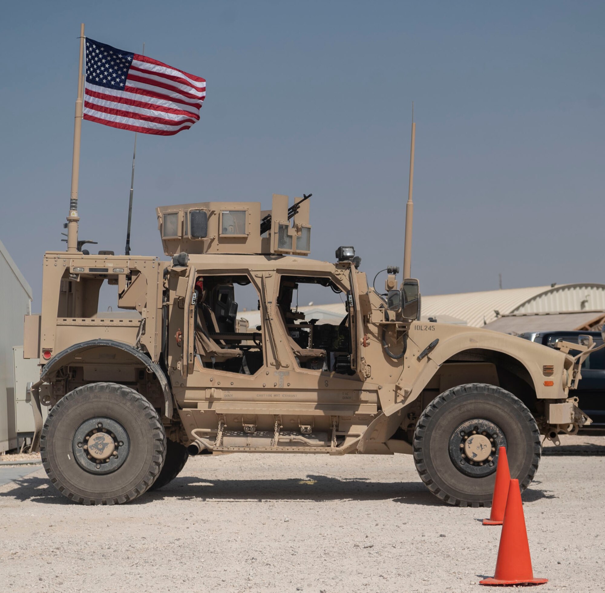 The 332d Air Expeditionary Wing honors those lives lost during the September 11 terrorist attacks in 2001. The 332d AEW held a 24 hour stair climb, the “Run to Remember” 5k, an unveiling of a 9/11 themed T-wall, Emergency Services interactive display, a flyover, cookout, 9/11 themed movie night and a memorial ceremony that showed a screening of a documentary  showcasing the sequence of events during the attacks. (U.S. Air Force photo by Tech. Sgt. Jeffery Foster)