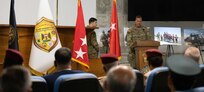 U.S. Army Gen. Michael E. Kurilla, commander of U.S. Central Command, addresses attendees during a transfer of authority ceremony for Combined Joint Task Force - Operation Inherent Resolve, Baghdad, Iraq, Sept. 8, 2022. CJTF-OIR remains steadfast in its commitment to support partner forces in designated areas of Iraq and Syria as they secure the enduring defeat of Da’esh. (U.S Army photo by Sgt. Julio Hernandez)
