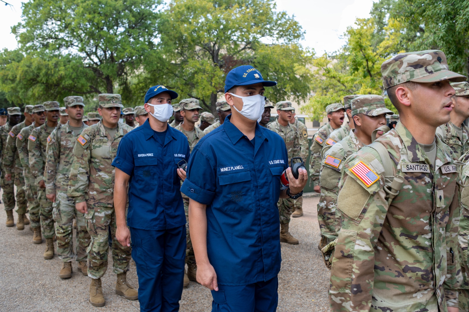 Coast Guard recruits train at Defense Language Institute English Language Center