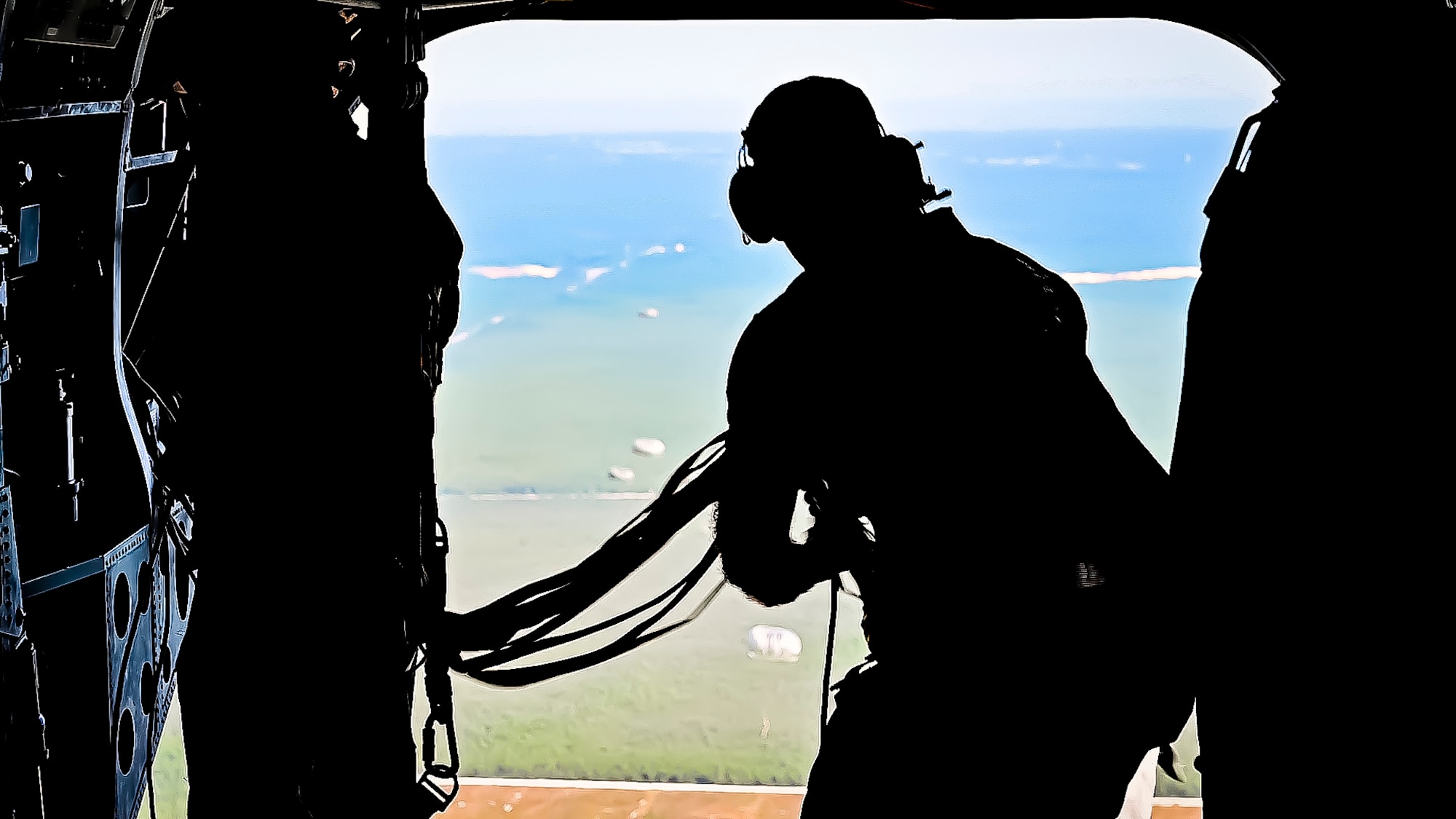 U.S. Army Soldiers assigned to the 404th Civil Affairs Battalion, jump from a CH-47 for an Airborne operation at Joint Base McGuire-Dix-Lakehurst, N.J. on Sept. 10, 2022. The unit conducted non-tactical airborne operations at the Army Aviation Facility in order to maintain mission readiness and proficiency among their paratroopers with the assistance of two CH-47’s out of Virginia.The Army Aviation Facility was created through a MILCON effort valued at 11.7 million dollars and made possible by the joint effort of ASA Fort Dix and the U.S. Marine Corps Marine Aircraft Group 49. The 2100 square foot building is host to an Army Ramp Management Area which provides a wide range of capabilities for both fixed and rotary wing aircraft such as the C-130, CH-47S, and UH-60S.