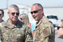 U.S. Army Maj. Gen. Michael J. Turley, the adjutant general commanding, Utah National Guard, and Brig. Gen. Dan Boyack, assistant adjutant general, Utah Air National Guard, visit Dugway Proving Ground, Utah on Sept. 8, 2022,