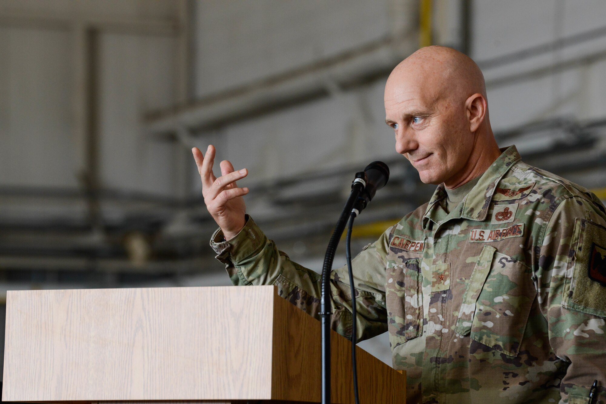 An image from a visit to the 177th Fighter Wing, New Jersey Air National Guard, by the deputy director, Air National Guard.