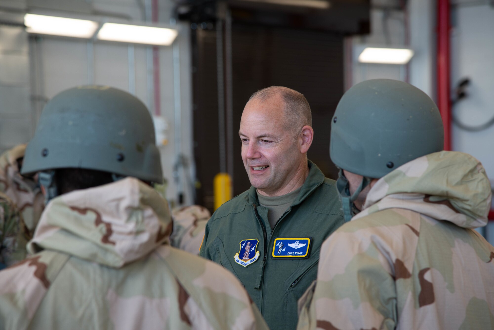 An image from a visit to the 177th Fighter Wing, New Jersey Air National Guard, by the deputy director, Air National Guard.