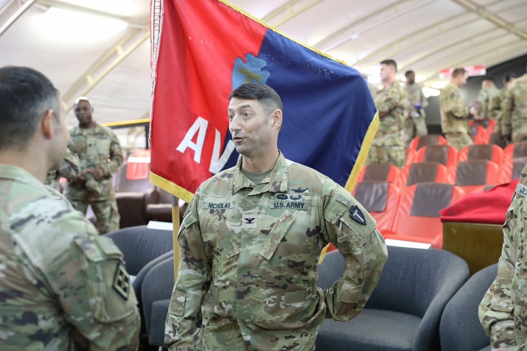 Texas Army National Guard's Task Force Mustang relieves Army Reserve's Task Force Eagle in Middle East