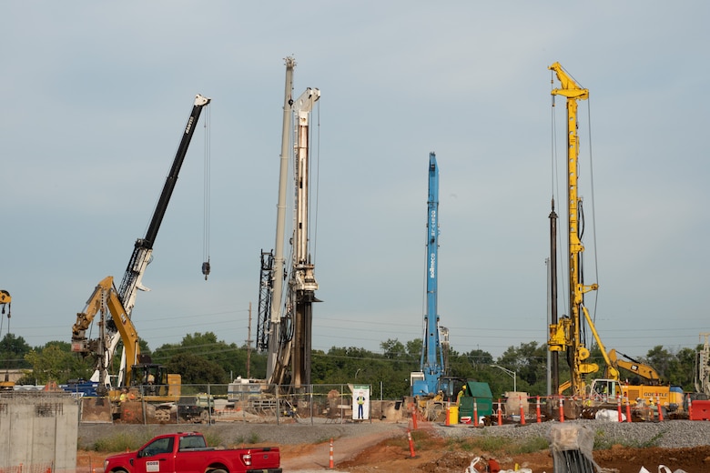 Construction continues on the new Louisville VA Medical Center Sept. 2, 2022.