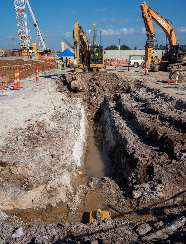 Construction continues on the new Louisville VA medical Center Sept. 9, 2022.