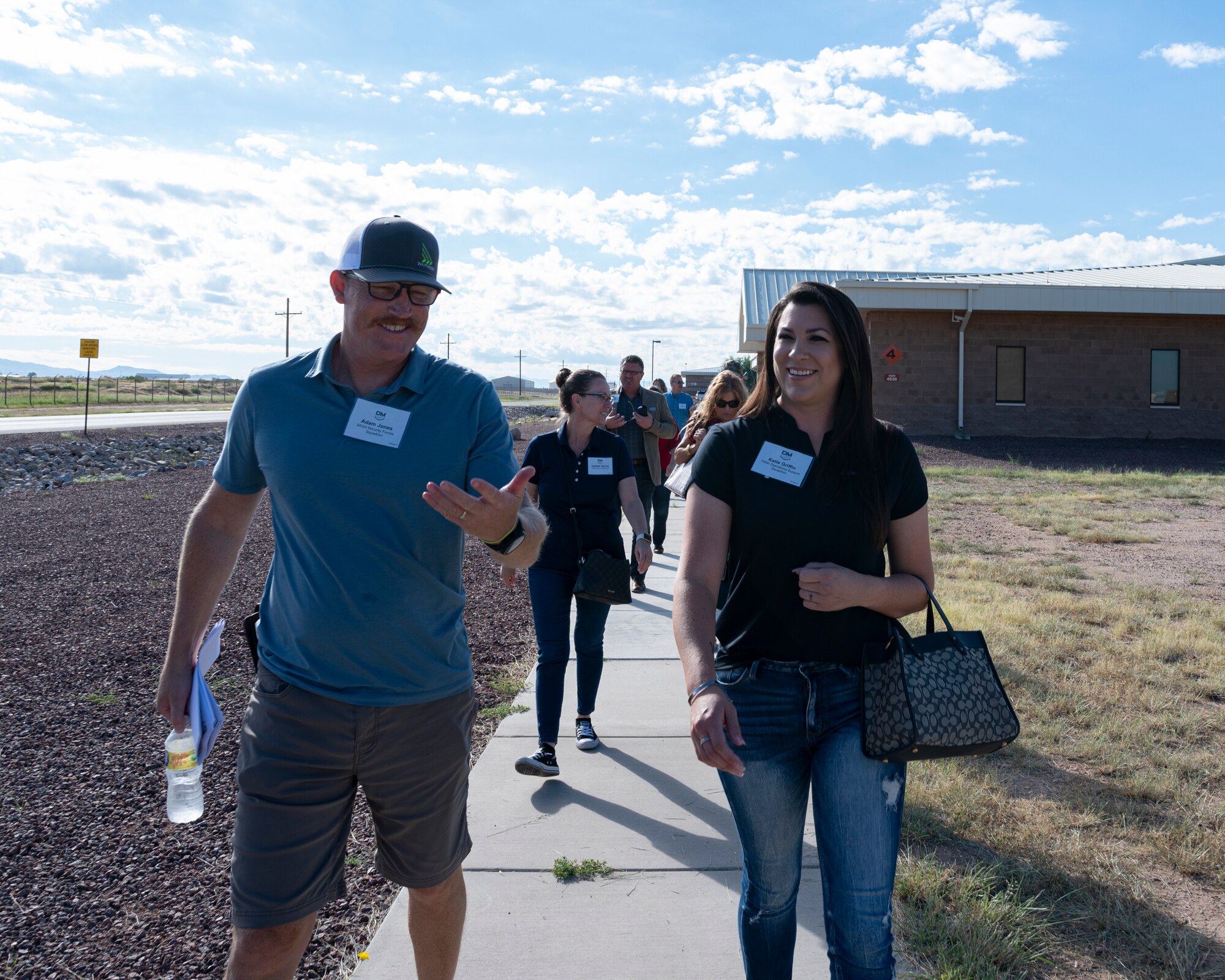 People walking in a group