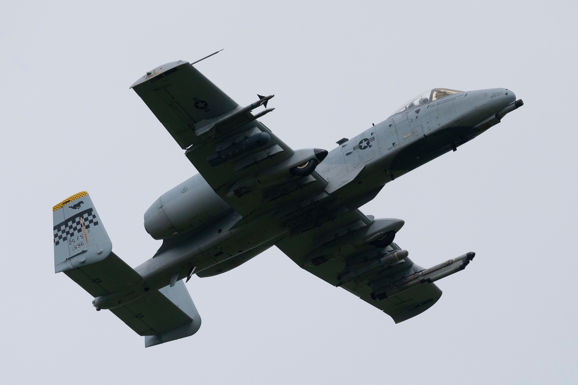 An A-10C Thunderbolt II from the 25th Fighter Squadron takes off from Osan Air Base, Republic of Korea, Sept. 13, 2022, prior to a simulated mortar attack during a training scenario.