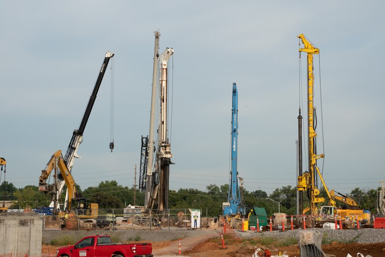 Construction continues on the new Louisville VA Medical Center Sept. 2, 2022.