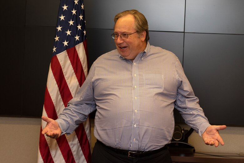 Dr. Michael Evans, course instructor for the 2022 Leadership Development Program Level II Course, talks about the program’s objectives and activities during the program’s graduation ceremony Sept. 14, 2022, at the district headquarters in Nashville, Tennessee. (USACE Photo by Lee Roberts)