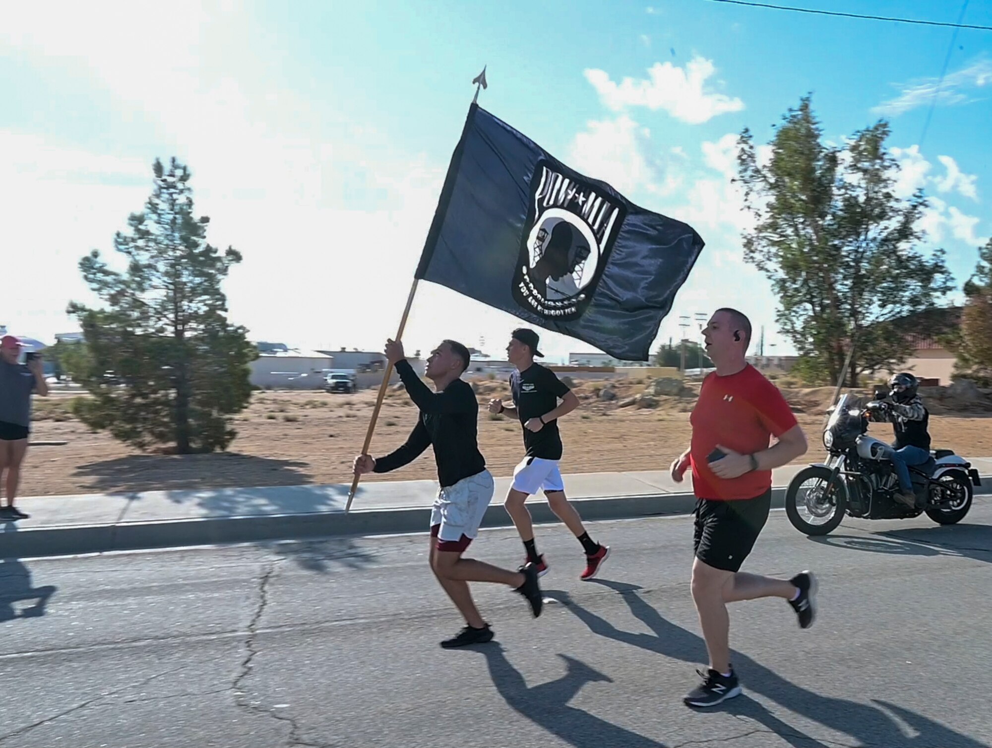 Over 83,000 service members are still missing in action from America's conflicts. To honor those who have sacrificed so much, Edwards Air Force Base held a POW/MIA Remembrance Run.