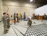 Master Sgt. Rizmel Paguio, center, noncommissioned officer in charge of the U.S. Army Medical Materiel Center-Korea distribution center, conducts sling load training with Army Reserve Soldiers from the 401st Medical Logistics Company during the Ulchi Freedom Shield exercise in August.