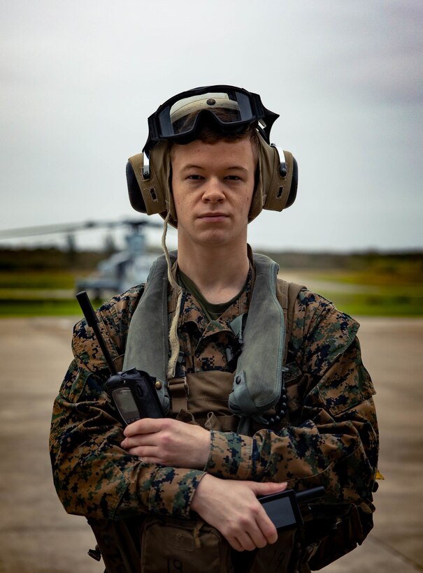U.S. Marine Corps Lance Cpl. Jeramy Martin, a communications data system administrator attached to Marine Light Attack Helicopter Squadron (HMLA) 773, 4th Marine Aircraft Wing, Marine Forces Reserve in support of Special Purpose Marine Air-Ground Task Force UNITAS LXIII, poses for a photo before flight operations near the Christ the Redeemer statue at Corcovado Mountain, Rio de Janeiro, during exercise UNITAS LXIII, Sept. 12, 2022. UNITAS, which is Latin for “unity,” was conceived in 1959 and has taken place annually since first conducted in 1960. This year marks the 63rd iteration of the world’s longest-running annual multinational maritime exercise. Additionally, this year Brazil celebrated its bicentennial, a historical milestone commemorating 200 years of the country’s independence. Martin is a native of Orlando, FL. (U.S. Marine Corps photo by Cpl. Colton K. Garrett)