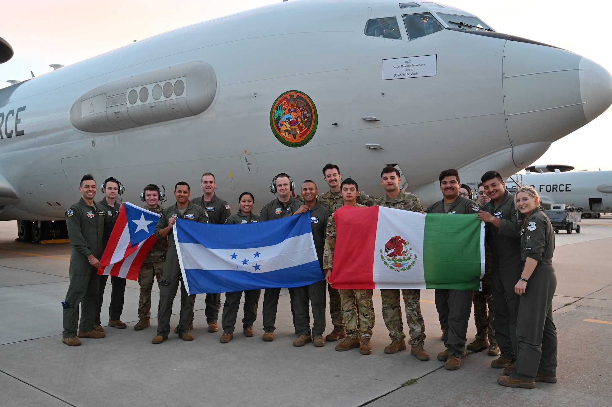 Group photo in front of E-3