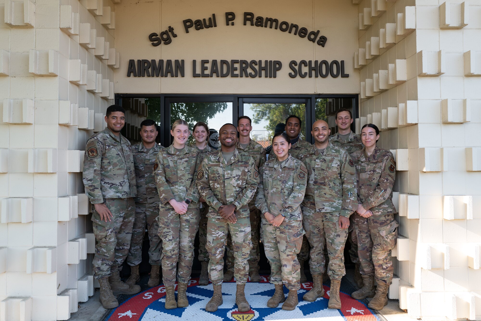 group photo of Airmen in uniform