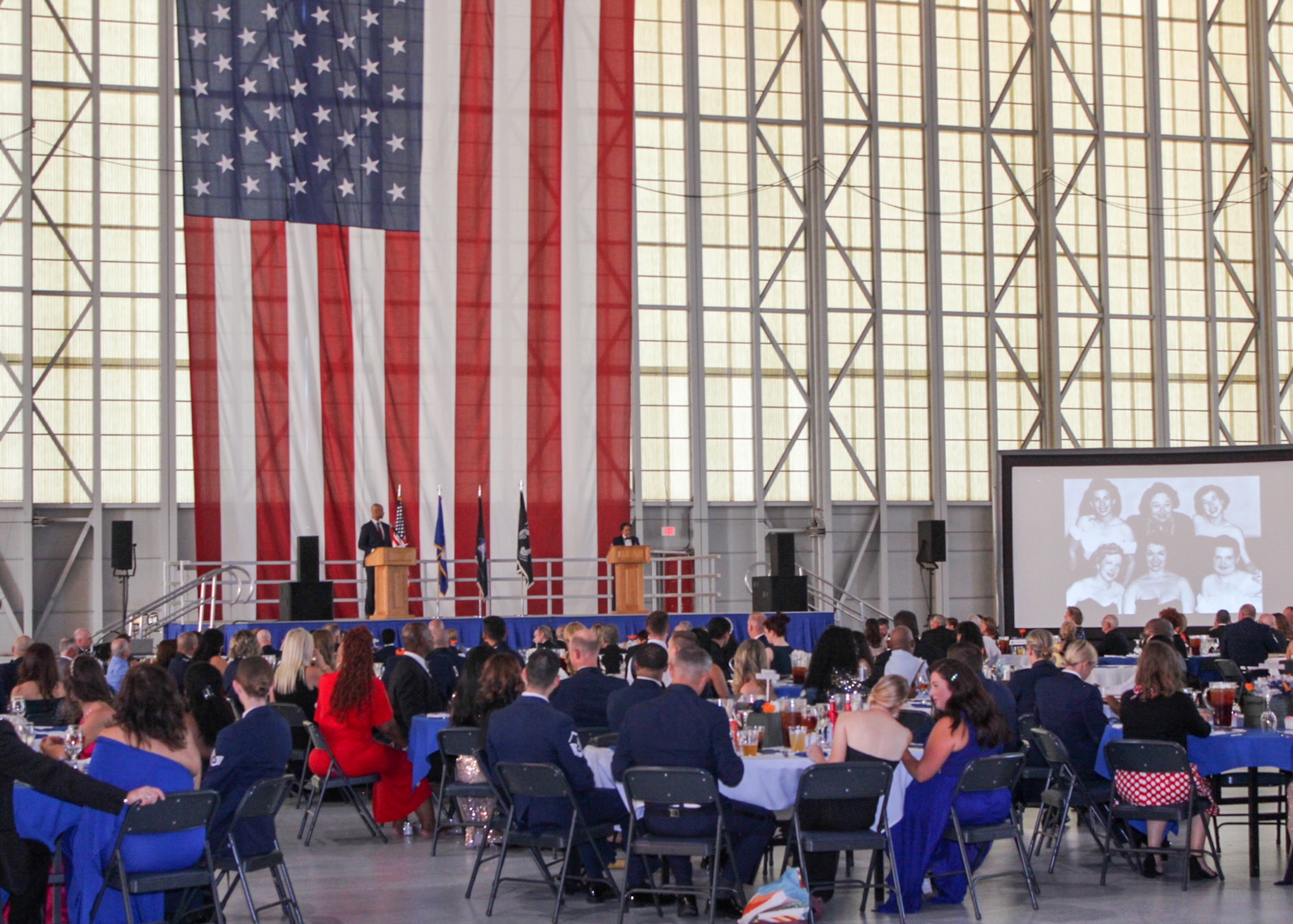 Hundreds of Team Edwards members attended the 2022 Department of the Air Force Ball at Edwards Air Force Base, California, Sept. 16. (Air Force photo by Laura Maples)