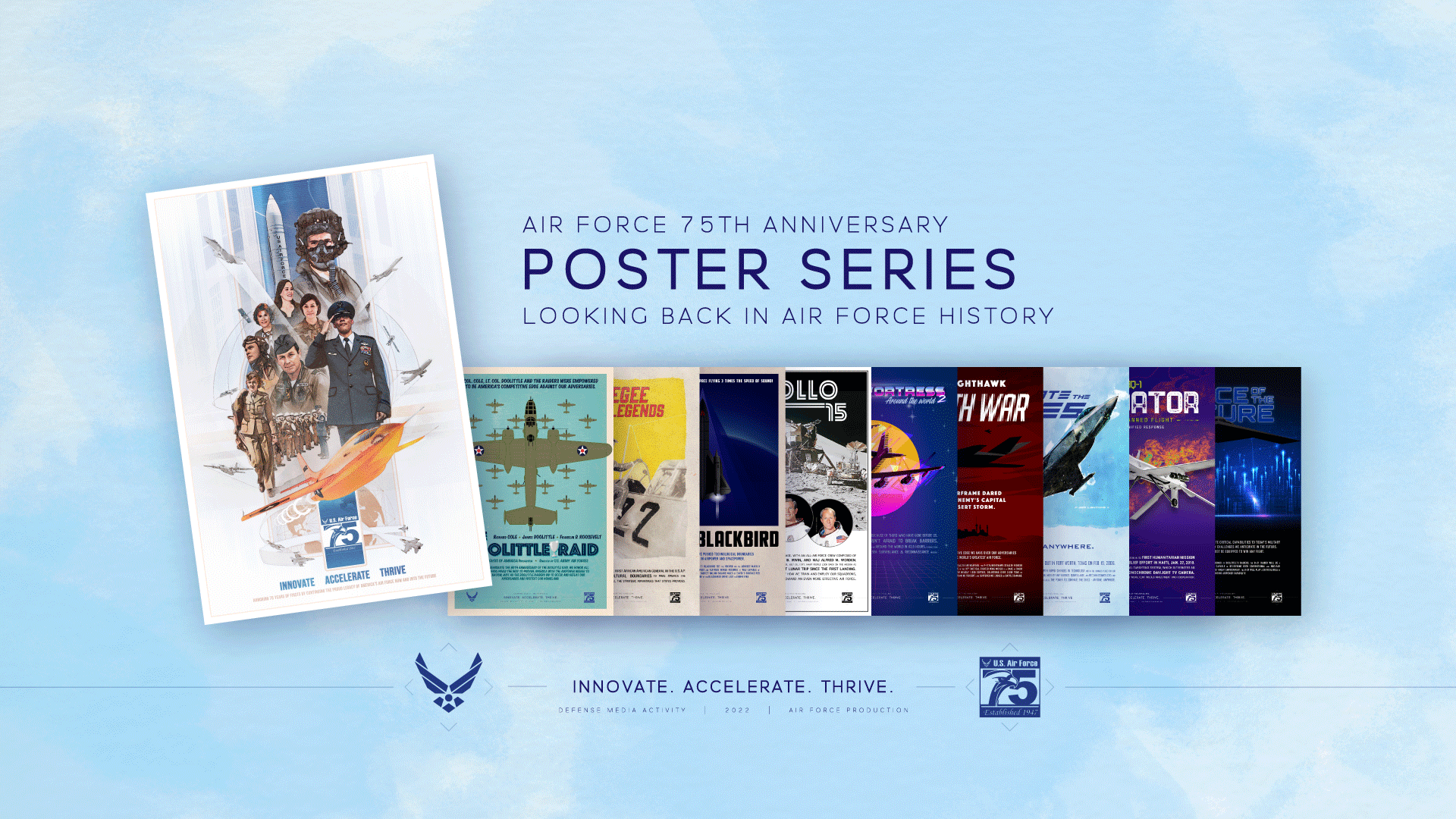 Air Force 75th Anniversary Posters