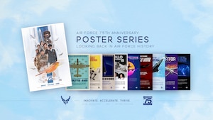 Air Force 75th Anniversary Poster Series Graphic.