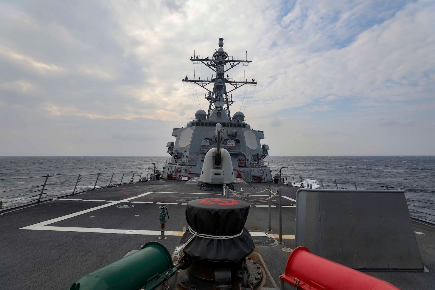 TAIWAN STRAIT (Sept. 20, 2022) The guided-missile destroyer USS Higgins (DDG 76) conducts a routine Taiwan Strait transit Sept. 20. Higgins is forward-deployed to the U.S. 7th Fleet area of operations in support of a free and open Indo-Pacific. (U.S. Navy photo by Mass Communication Specialist 1st Class Donavan K. Patubo)
