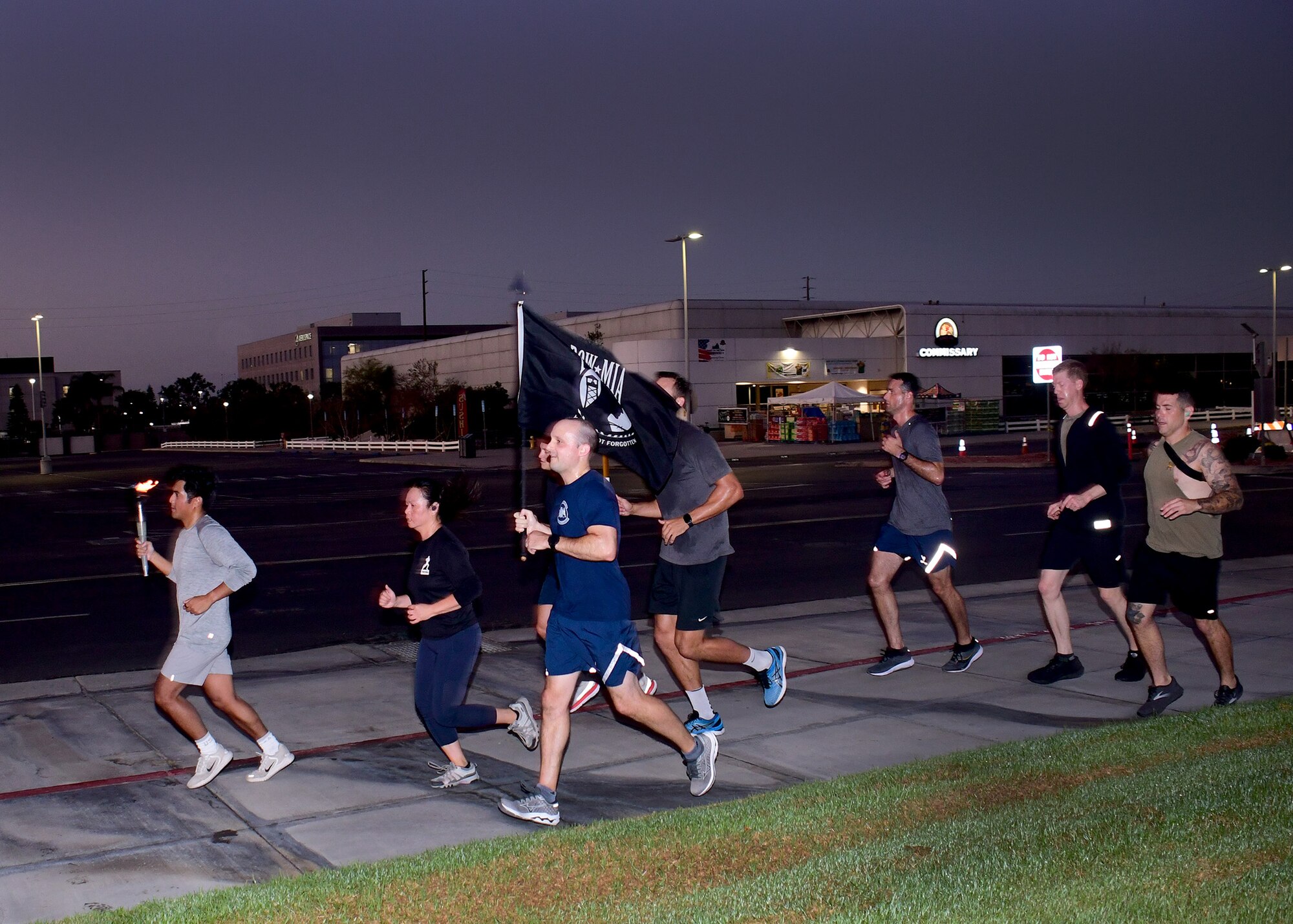 Los Angeles Air Force Base held a remembrance event for National POW/MIA Recognition Day that began on Sept. 15 and ended on Sept. 16 with a 54 mile torch run and wreath laying ceremony.
