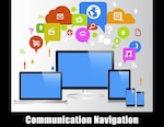 Graphic with many communication options on different platforms.