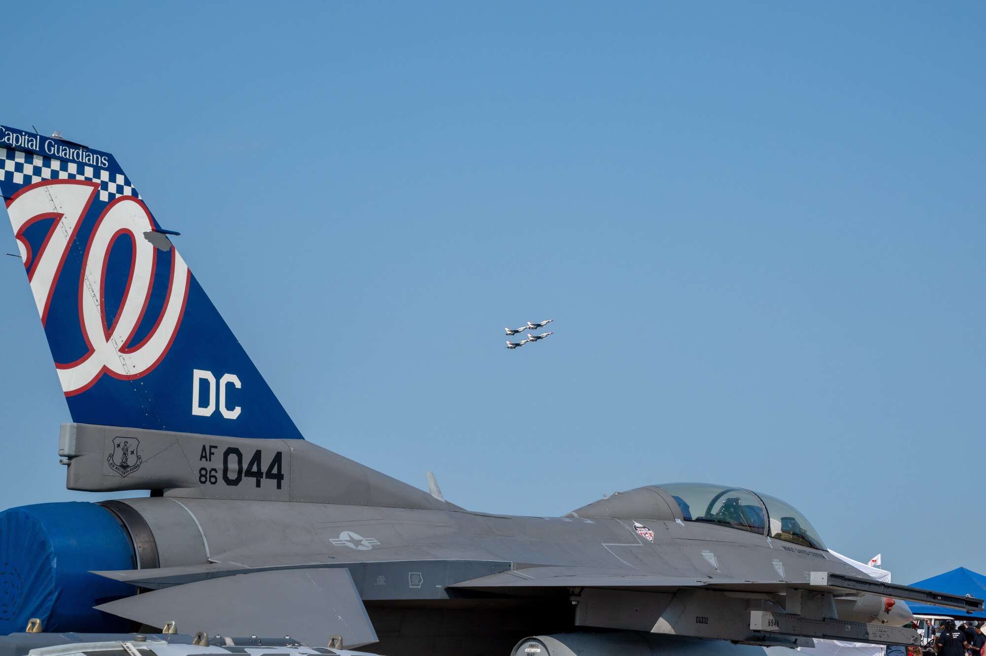 This year’s expo theme is "Innovate, Accelerate, Thrive...the Air Force at 75." The program of events included aerial demonstrations, aircraft static displays, vendors, and meet and greets.