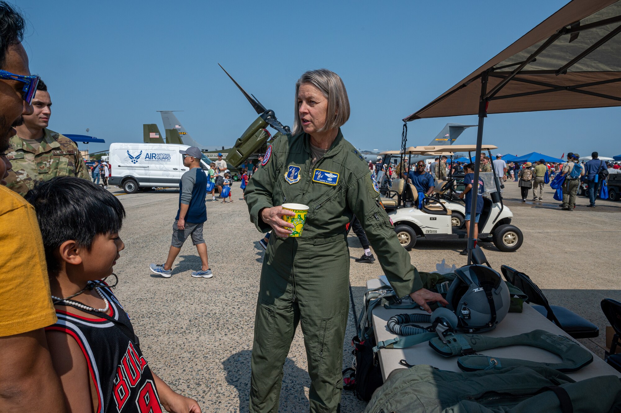 This year’s expo theme is "Innovate, Accelerate, Thrive...the Air Force at 75." The program of events included aerial demonstrations, aircraft static displays, vendors, and meet and greets.