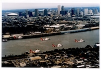 HH-65s over New Orleans