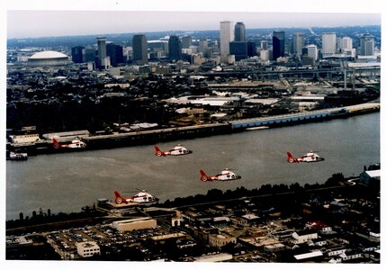 HH-65s over New Orleans