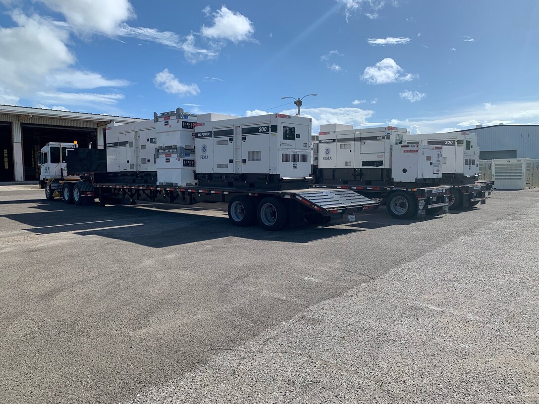 The U. S. Army Corps of Engineers has received FEMA Mission Assignments (MAs) for Regional Activation and Temporary Emergency Power in response to Hurricane Fiona.  Emergency Personnel from the U.S. Army Corps of Engineers, Jacksonville District has deployed a Temporary Emergency Power Planning and Response Team, Soldiers from the 249th Engineer Battalion, team leaders and assistant team leaders, as well as subject matter experts in logistics, temporary power, infrastructure assessment and debris. (USACE photo by Luis Deya.)