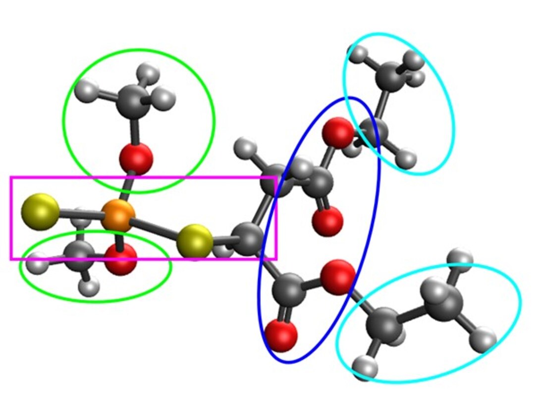 Molecular model to tune the binding interactions with specific contaminants